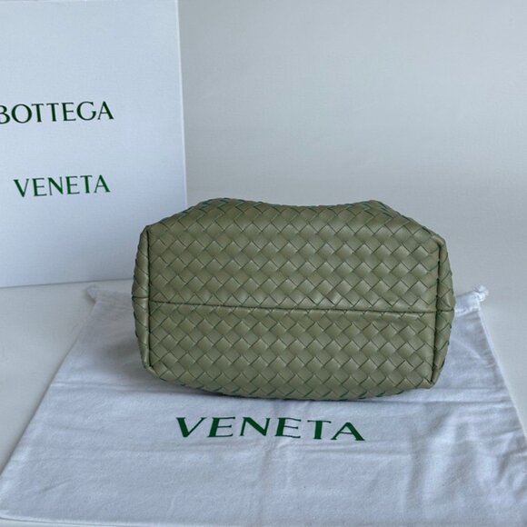 Bottega Veneta Intrecciato Tote Bag + Pouch - Sage Green - Picture 3 of 6